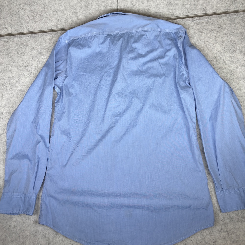 Ralph Lauren Shirt Men’s Medium Blue Long Sleeve Button Front Classic fit - Picture 2 of 8